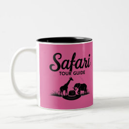 Safari Tour Guide Geschenk Zweifarbige Tasse