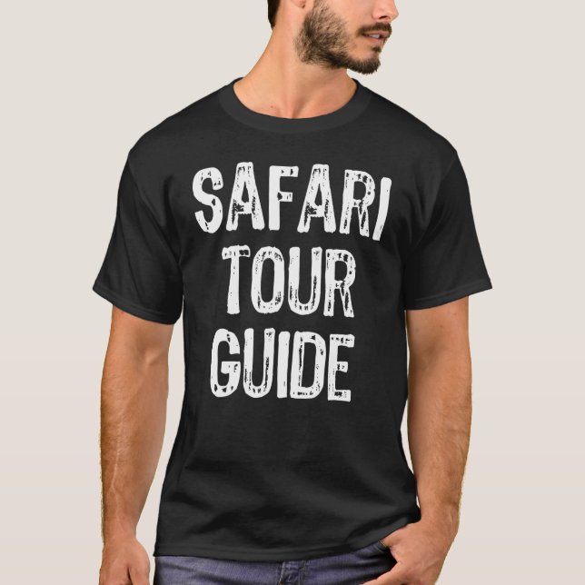 Safari Tour Guide Kostüm Halloween Lazy Easy T-Shirt (Vorderseite)