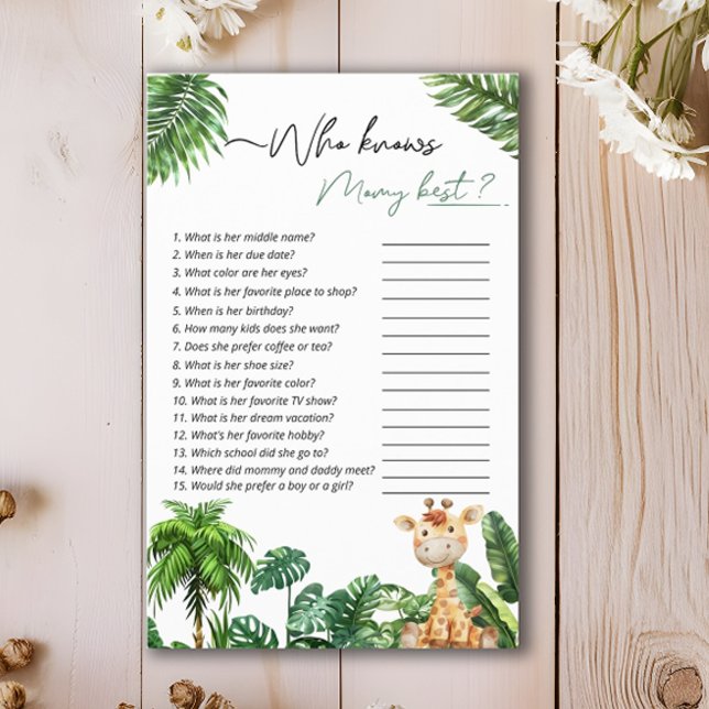 Safari Tropical, der Mommy Best Game kennt Flyer (Von Creator hochgeladen)