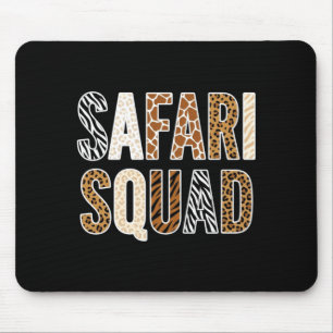 Safari-Trupp Zoo-Besatzung Tiere Abenteuerliebhabe Mousepad