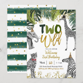 Safari Two Wild Birthday Einladung