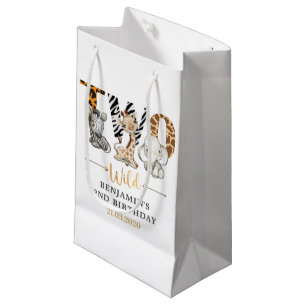 Safari Two Wild Birthday Party Kleine Geschenktasc Geschenktüte