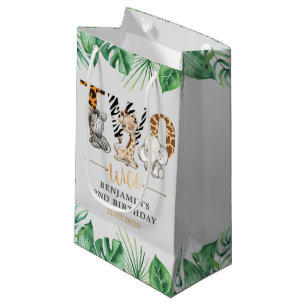 Safari Two Wild Birthday Party Kleine Geschenktasc Geschenktüte