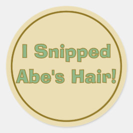 Safari upsherin Geburtstag Runder Aufkleber