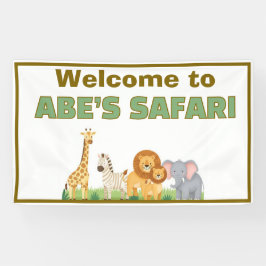 Safari upsherin Geburtstagsgeschenk Banner