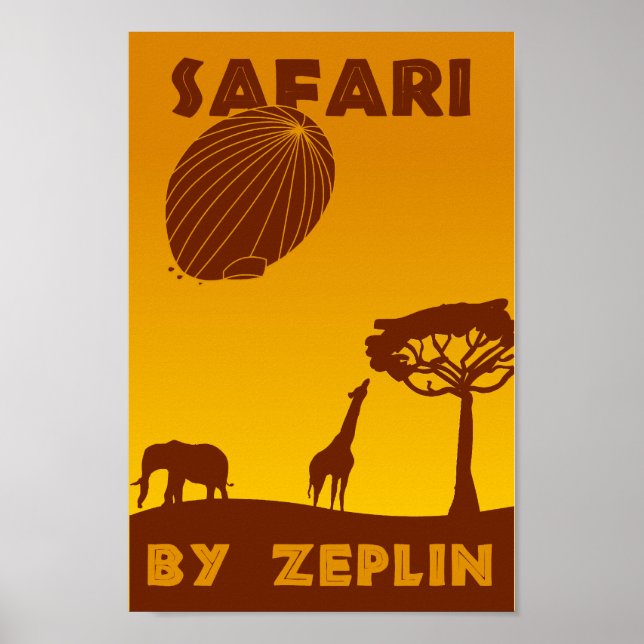 Safari: Von Zeplin! Poster (Vorne)