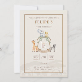 Safari-Wappen Einladung