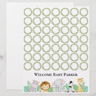 Safari Welcome Baby-Signatur