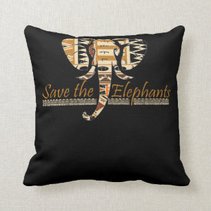 Safari Wild African Animal Elephant Lover Kissen