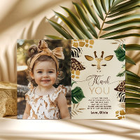 Safari Wild Ein Geburtstagsfoto Dankeschön Karte