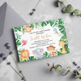 Safari Wild Oh Baby ! Invitation baby shower