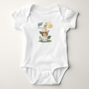Safari Wild One Baby Bodysuit! Strampler