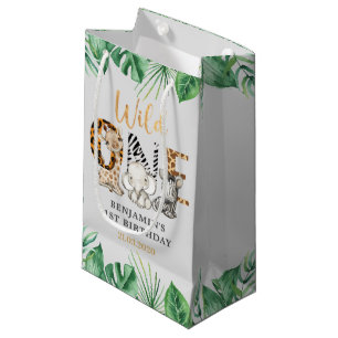 Safari Wild One Birthday Party Kleine Geschenktasc Geschenktüte