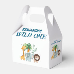 Safari Wild One Geburtstag Geschenkschachtel