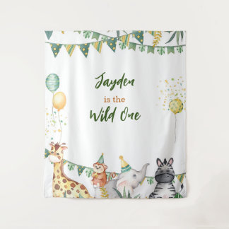 Safari Wild One Tapestry/Backdrop Wandteppich
