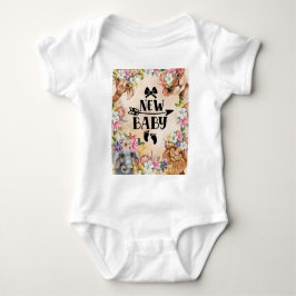 Safari Wildbaby Dusche Pink Baby Bodysuit Baby Strampler