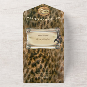 Safari Wildlife All in One Wedite Einladung