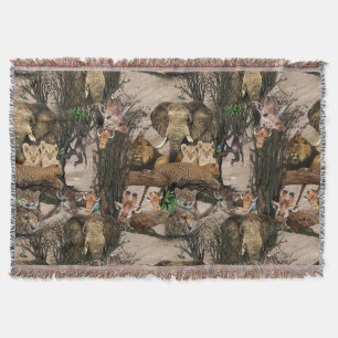 Safari Wildlife Destination Wiederholung Muster Decke