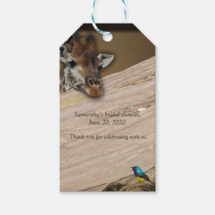 Safari Wildlife - Geschenk Tag Geschenkanhänger