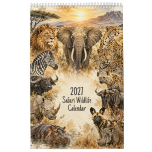 Safari-Wildlife Optimiert für Einzelne 2027 Kalender