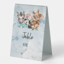 Safari wildo baby Dusche Table Zelt Sign Tischaufsteller