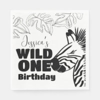 Safari Zebra Hand Drawn Wild Party Geburtstag