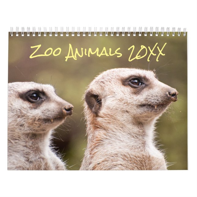 Safari Zoo Animals Fotografie Kalender (Titelbild)
