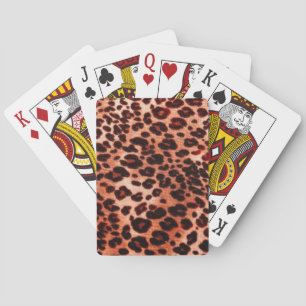 Safariorange Art Spielkarten