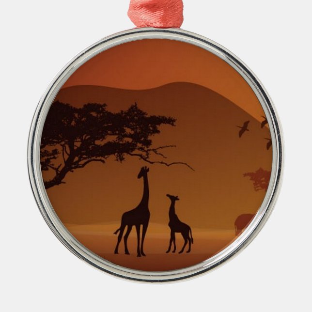 Safaripark Ornament Aus Metall (Vorne)