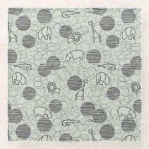 Safaritiere 1 glasuntersetzer