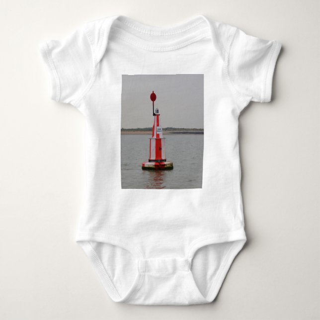 Safe Channel Bouy River Crouch Baby Strampler (Vorderseite)