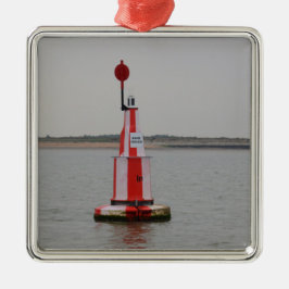 Safe Channel Bouy River Crouch Ornament Aus Metall