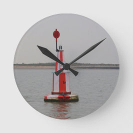 Safe Channel Bouy River Crouch Runde Wanduhr