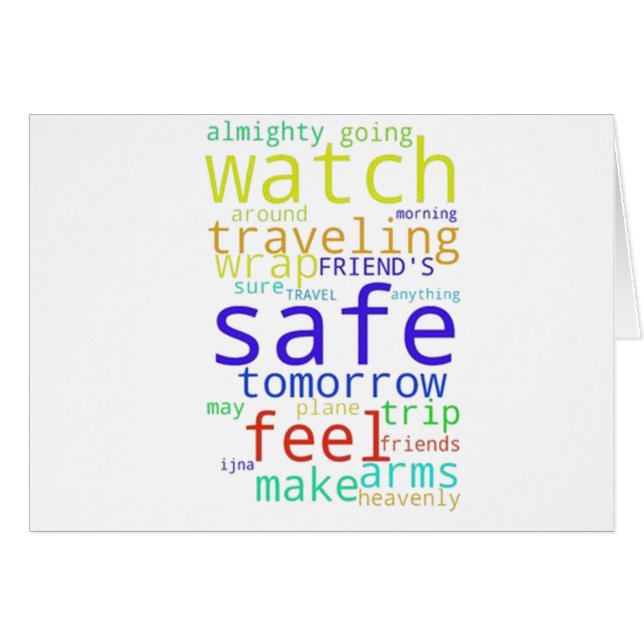SAFE haben FUN und **GENIESSEN SIE IHRE TRIP** (Vorderseite (Horizontal))