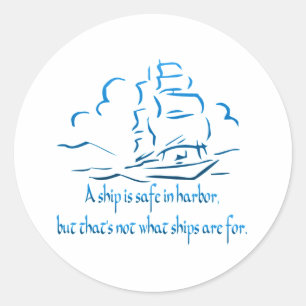 Safe Harbor Runder Aufkleber