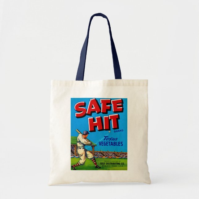 Safe Hit Vintag Lable Art Tragetasche (Vorne)