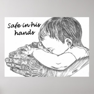 Safe in seinem übergibt Originalvorlage durch D. Poster
