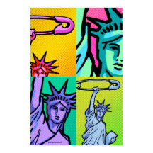 SAFE Liberty Dot Poster #7 4-up: 11 X 16.5