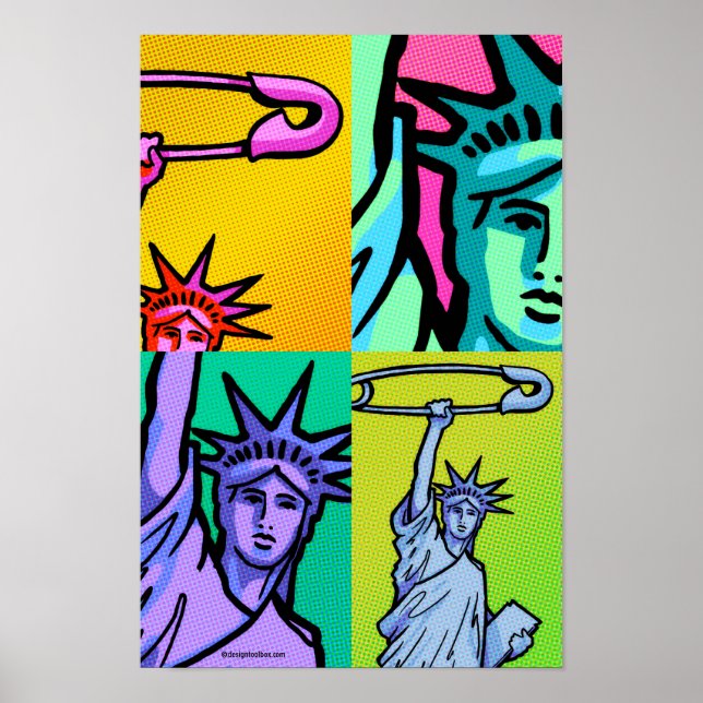 SAFE Liberty Dot Poster #7 4-up: 11 X 16.5 (Vorne)