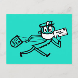 Safe Mail Carrier Postkarte
