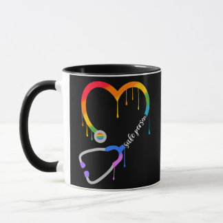 Safe Person Heart Stethoscope Nurse CNA Doktor Tasse