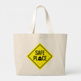Safe Place Jumbo Tote Bag Stoffbeutel