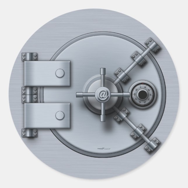 Safe Runder Aufkleber (Vorderseite)