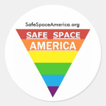 Safe Space America Round Sticker