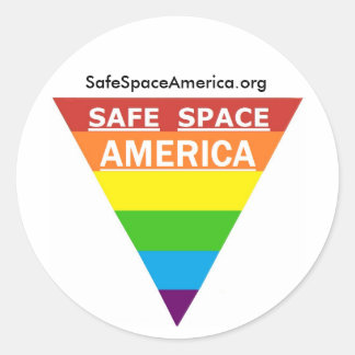 Safe Space America Round Sticker