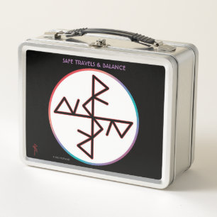 Safe Travels Bindrune #RuneKids Metall Brotdose