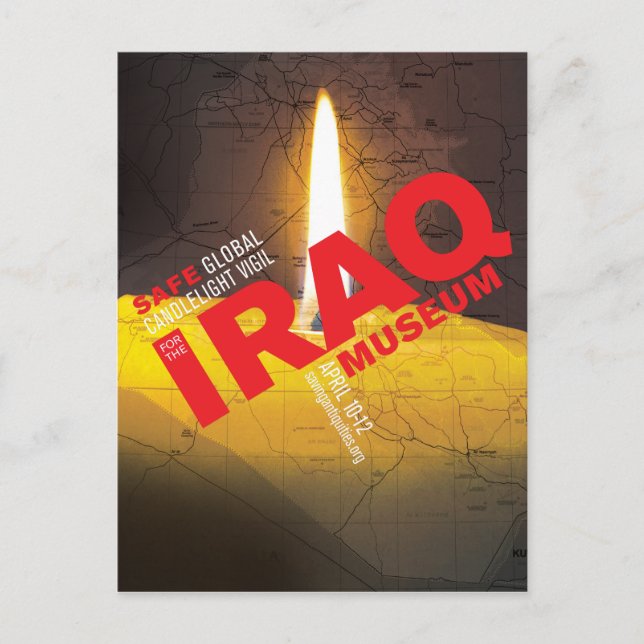 SAFE VIGIL Postkarte (mit Kerze) (Vorderseite)