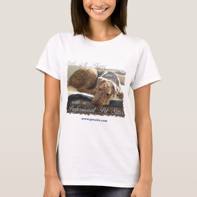 Safe zu Hause mit einem beruflichen HaustierSitter T-Shirt (Vorderseite)