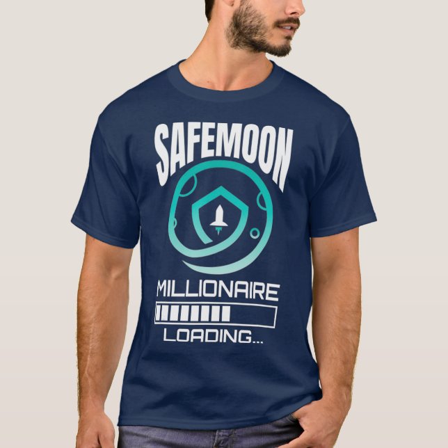 Safemoon Millionaire Funny Crypto Cryptowährung T-Shirt (Vorderseite)