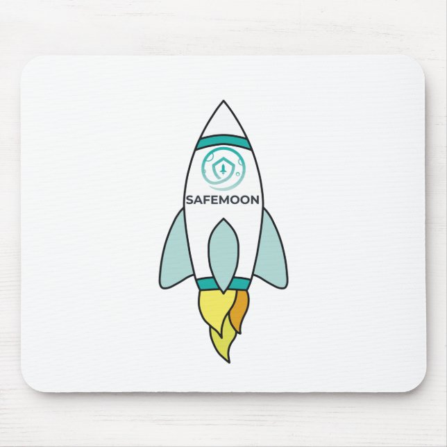 Safemoon zur Mondrakete Mousepad (Vorne)